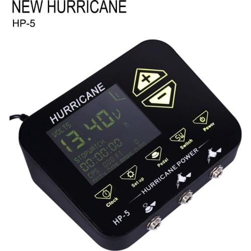 Premium tattoo power supply new coming smart tattoo power hurricane power supply for professional tattoo artist
