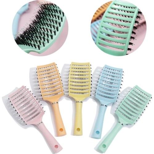 Hair Brush Scalp Massage Comb Curling Comb Air Cushion Plastic Comb Bristles Air Bag Comb Household Massage Hairdressing Comb
