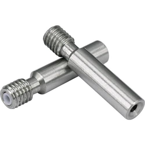 2Pcs Super Smooth V6 Kraken Titanium Alloy Heat Break Throat Chimera TC4 Thermal Barrel 1.75mm for 3D Printer