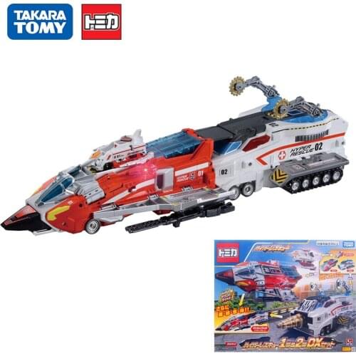 TOMY Super Rescue DX set electric fire rescue scene toy car boy surprise gift