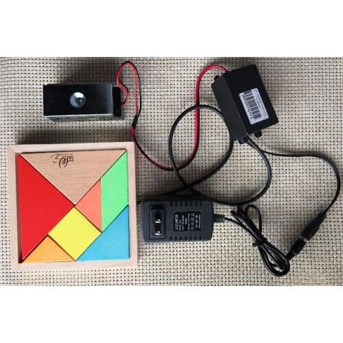 Chinese traditional wisdom game Real life Room Escape props jigsaw puzzle game unlock authority report maze game with aTangram