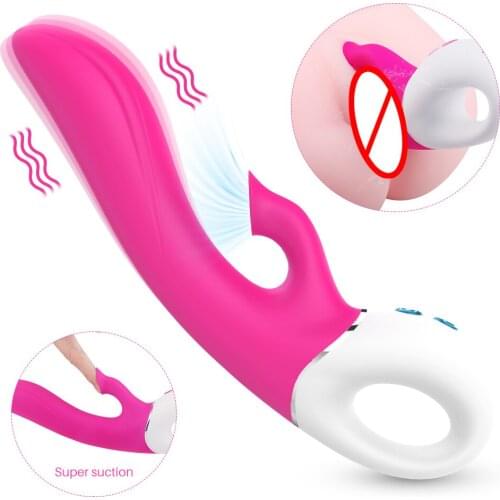 Sucking Clitoris Vaginal Vibrator, Streamline Shape, Comfortable Hand Grip, Female Personal Silicone Products, Sexy Toys