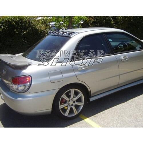 VG Style Real Carbon Fiber Shark Fin Wing Rear Roof Spoiler For Subaru Impreza 4D Sedan WRX STI 02-07 T024