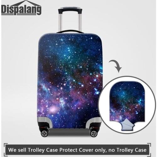 Dispalang Custom Image Luggage Protective Covers For 18-32'' Case Universe Space Suitcase Cover Men Elastic Travel Accessories