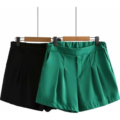 Plus Size Pants For Women Elastic Waist Fashion Shorts Loose Leg Trousers Pockets On Both Sides Largesize Thin Summer Shorts