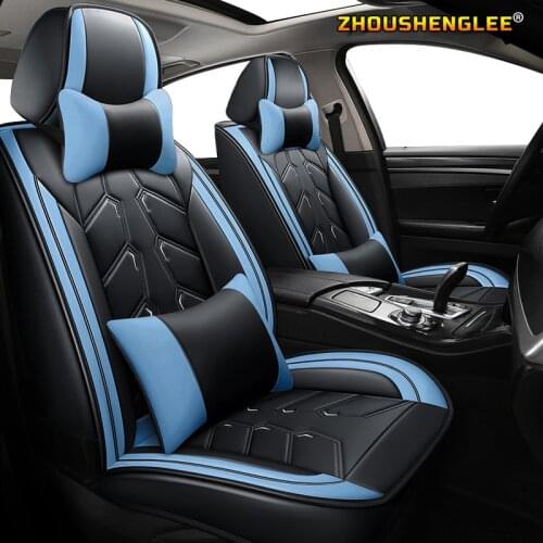 ZHOUSHENGLEE Leather car seat covers for opel astra j h vectra b c meriva insignia zafira a mokka corsa c astra k car seat cover