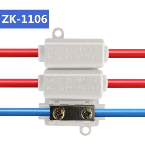 1 pcs high power wire connector 1-6mm square quick connection terminal copper aluminum transition assembly wiring clampZK-1106