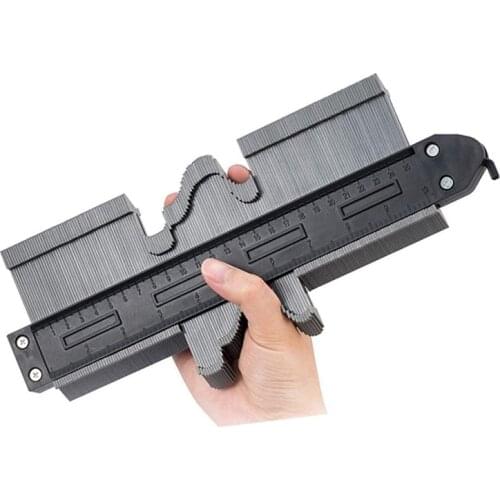 10 Inch Profile Gauge with Lock Measure Ruler Contour Duplicator for Precise Measurement Tiling Laminate Marking Tool