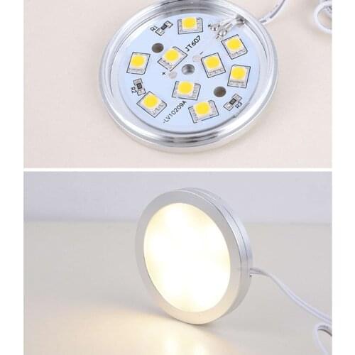 2.5W 12V LED Recessed Down Light Car Interior Lighting Interior Roof Ceiling Light Cabinet Lamp For Camper RV Trailer Bo T3EF