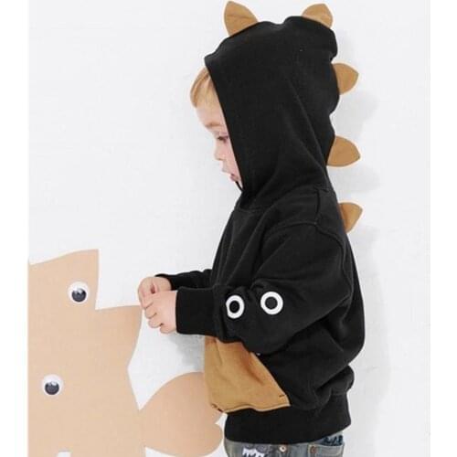 2019 Spring Children hoodie sweatshirt winter Kids Boys infant shirt Baby Clothes cute dinosaur cotton print Clothing L5010916