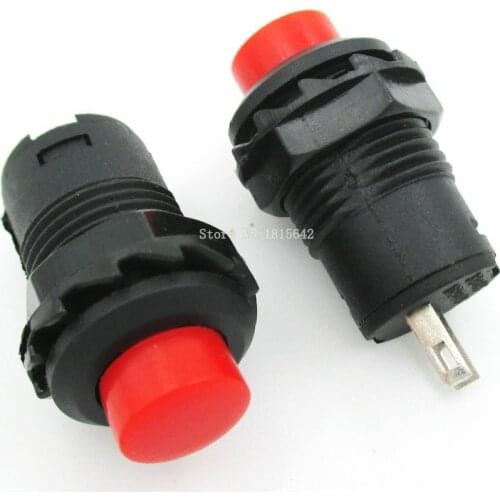 5PCS/LOT Red Green Color 12MM Self Return Momentary Push Button Switch DS-428