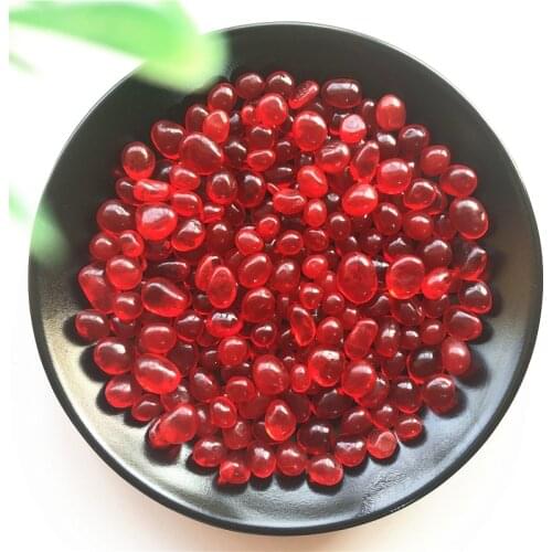 50g K5 8-12mm Red Glass Gravel Coloured Glaze Crystal Buddha Aquarium Fish Tank Vase Wholesale Fish Tank Stones