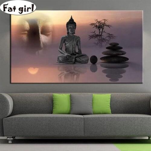 5d Full Square/round Buddha statue Diamond Painting Embroidery Rhinestones cross stitch living room Decorative paintings