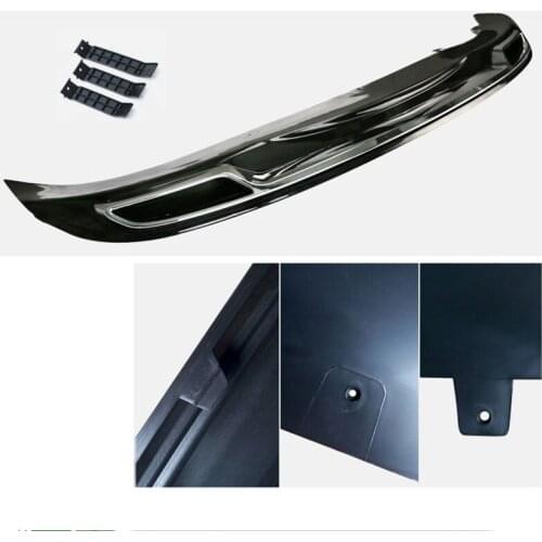 MONTFORD For Hyundai Elantra 2017 Auto ABS Plastic Rear Spoiler Diffuser Bumper Guard Protector Skid Plate Cover Rear Bumper