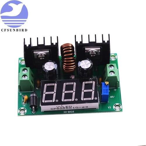 CFsunbird10PCS XH-M404 DC voltage regulator module digital DC voltage regulator DC XL4016E1 digital display voltage regulator 8A