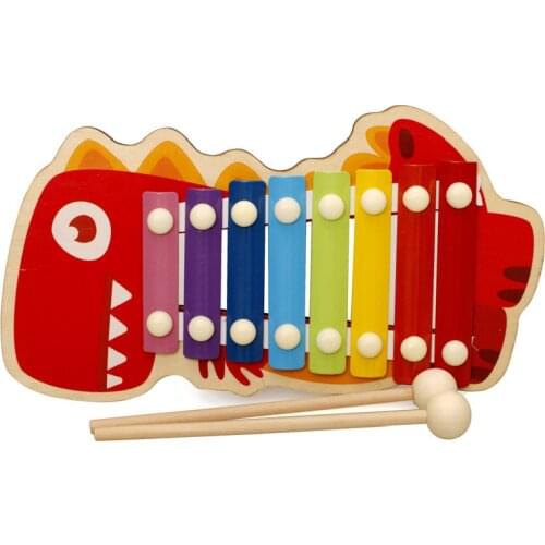 Childrens wooden 8-tone piano childrens percussion and sounding toys parent-child interactive toys