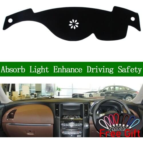 For Infiniti FX 35 FX 37 40 2004 2005 2006 2007 2008-2013 Right Hand Drive Dashboard Cover Car Stickers Interior Accessories