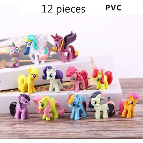 Hasbro My Little Pony Birthday Cartoon Toys 12 Doll Girl Toys Gift Model Cartoon Characters Childrens Birthday Gifts