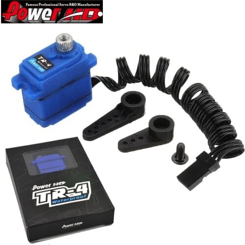 TR-4 Servo,Power HD TR-4 TR4 7.4V 2.6KG Waterproof Metal Gear Mini Servo for TRX4 RC Vehicles