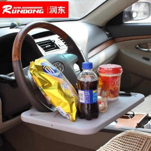 Bunning car multi-function steering wheel card table car tray computer table work color box