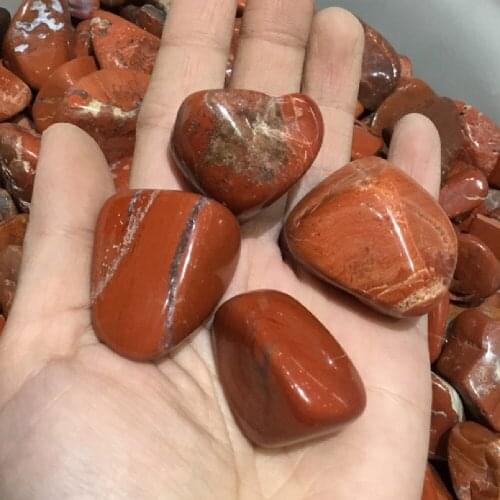 Natural Red Jasper Stone Polished Tumbled Stone Reiki Gravel Mineral Specimens