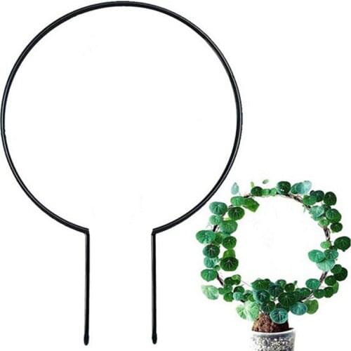 Garden Supplies Love Heart Shaped Plant Support Rack Round Iron Art Vines Climbing Plant Support Rack Flower Plant Support Frame