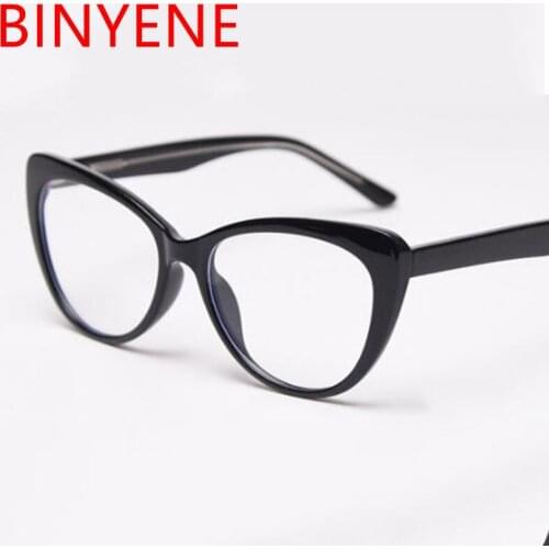 New Retro Cat Eyes Glasses Frame Brand Designer Vintage Women Men Optical Clear Plain Glasses Myopia Glasses Frame