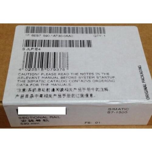 Original In New box 6ES7590-1AF30-0AA0 S7-1500 530mm 6ES75901AF300AA0