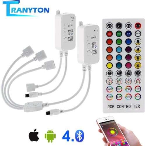 RGB Led Controller DC5-24V Bluetooth Music Control 40 Keys 16 Million Colors with Timer Mode for 5050 2835 Strip