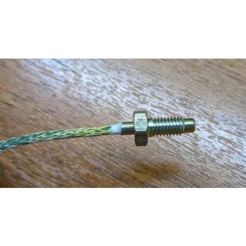 M6 Screw head sensor- 1 m steel braided cable with Male K connector
