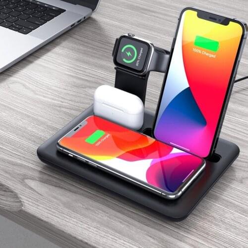 Universal 5 In 1 Mobile Phone Wireless Charger Watch Headset Mobile Phone Charging Stand Desktop Wireless Charging Fast Charging