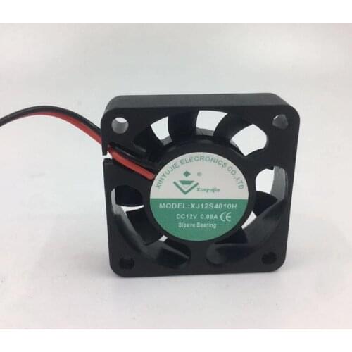 Dc Fan XJ12S4010H DC12V 0.09A Cooling Fan 404010mm 6months Warranty