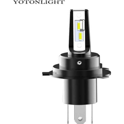 Yotonlight 1 Pcs H4 Led Motorcycle Headlight 25w 1500Lm 9003 H4 Led Moto 6000K White Super Mini Head Light Bulb 12V Accessories