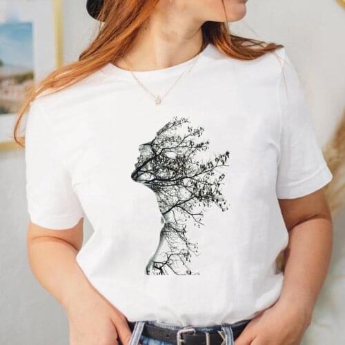 Women Printing Clothing 2021 Tee Fashion Short Sleeve T Shirt Female Cartoon Top Ladies Trend Graphic T-shirt Clothing