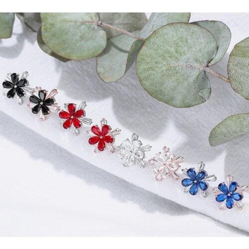 New Luxury Fashion Round Dangle Drop Korean Earrings For Women Big Flower Color Earring for women 2021 Jewelry