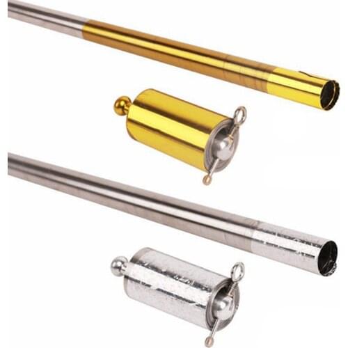 1.5M Steel Appearing Cane Pocket Staff Magic Stage Trick Gimmick Magician Wand Telescopic Rod Metal Staff Retractable Can