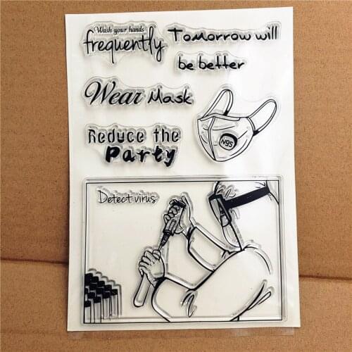 11*16cm Medical treatment Transparent Clear Silicone Stamp/Seal DIY scrapbooking/photo album Decorative clear stamp sheets