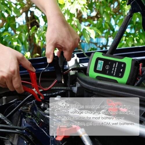 12 V 6A Car Intelligent Pulse Full Automatic Maintainer Wet Dry Leads Acid Car Jump Starter Emergency Starting Powers