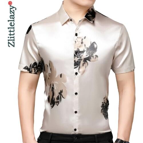 2021 designer silvery mens shirts for men clothing korean fashion summer short sleeve shirt luxury dress casual clothes jersey 5