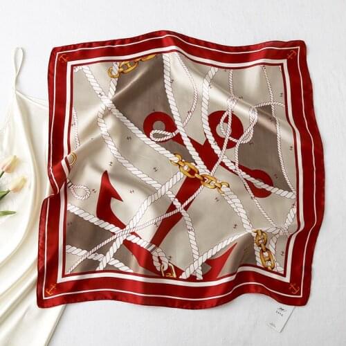 2021 New 70cm Small Square Scarf Silk Scarf Lady Scarf Professional Bib Fashion Scarf Printing Shawl Wholesale