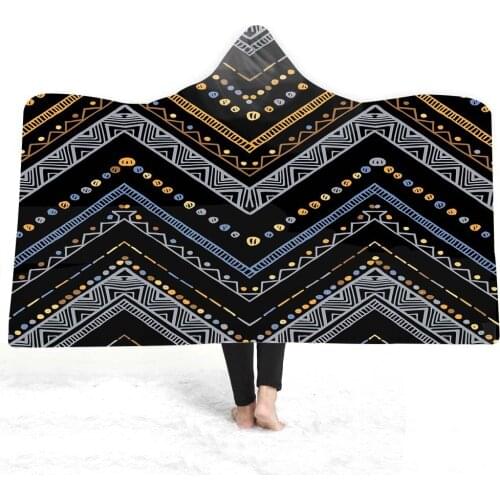 3D Digital Printing Magic Cloak Hooded Cloak Blanket for adults and children with Hood Double Plush Blanket Wholesale