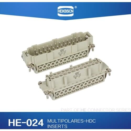 TOMADAS MULTIPOLARES-HDC TOMADAS RETANGULARES HE-024
