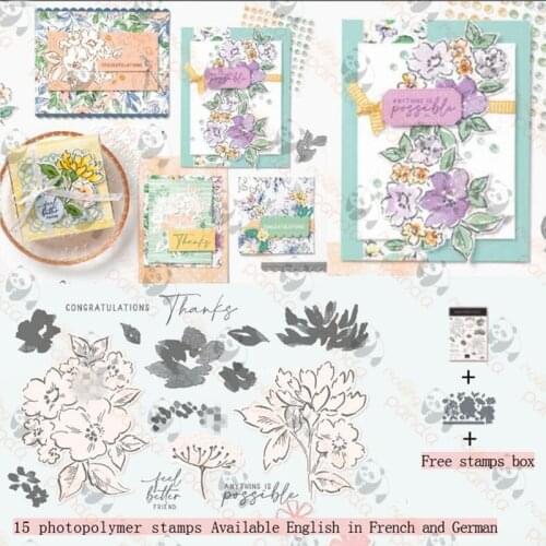 Flower Metal Cutting Dies and Stamps Stencils For DIY Scrapbooking Photo Album Decor Die Cut Embossing Paper Card Crafts Making