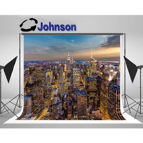 New York City Skyline Midtown Sunset backdrops High quality Computer print scenic background