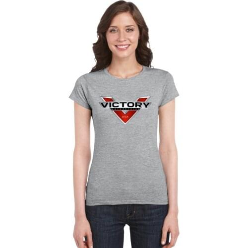 Woman teeshirt USA Super moto T-shirt Custom Victory Motorcycle Tees womens Biker Indian Victory Motorbike casual Short sleeve