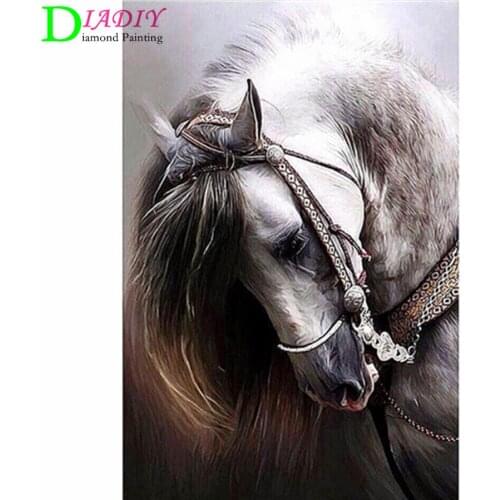 Diamond Painting Horse DIY Diamond Embroidery Animal Full Kits Handmade Gift Needlework Rhinestone Mosaic Picture