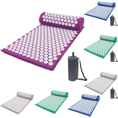New Body Head Foot Massager Cushion Acupressure Mat Relieve Stress Pain Acupuncture Yoga Mat Pillow Cushion Hot
