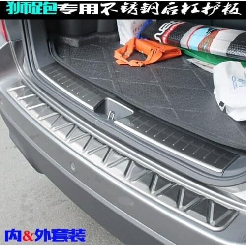FOR KIA SPORTAGE 2007-2013 Stainless steel Rear Bumper Protector Sill Trunk Rear guard Tread Plate