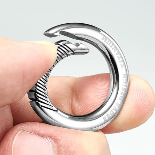 High-Grade Titanium Car Key Chain Men Women Keychain Luxury EDC Pure Titanium ARC Key Ring Holder Buckle Best Gift Jewelry Charm