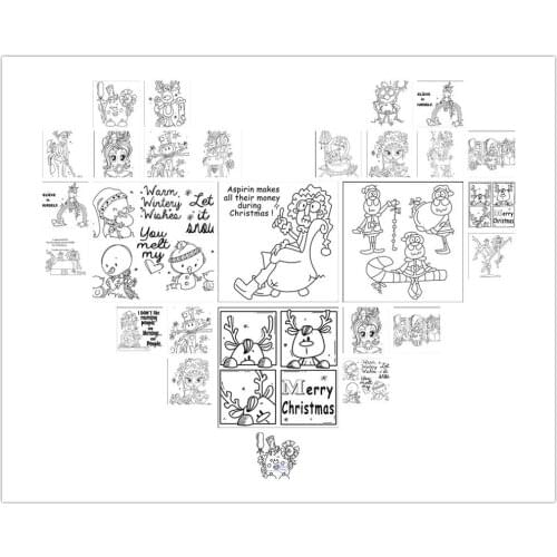 10x8 Gray series Transparent Clear Silicone Stamp/Seal for DIY scrapbooking/photo album Decorative card making